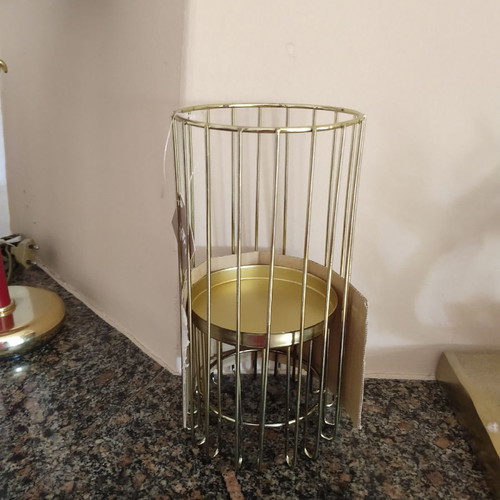 Candlesticks new, set of two, 23 cm height 11 cm diameter