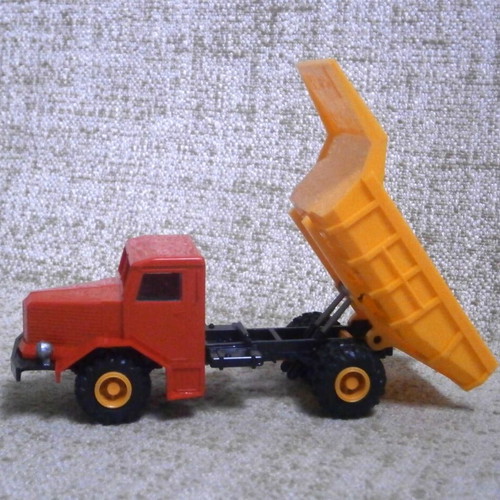 Joy Toy Krupp plastic toy truck, vintage, new in box