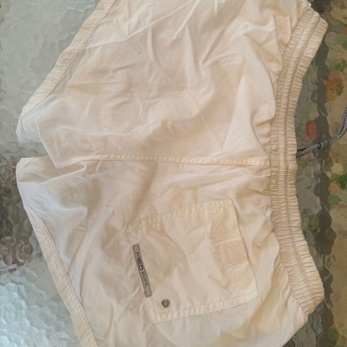 Med swim shorts size M, like new, white