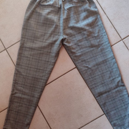 Tally Weijl Checked Pants like new, size XS 34, black and grey