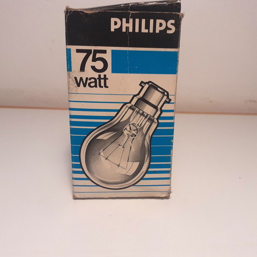 Vintage Phillips and Geyer incandescent bulbs used, set of 6