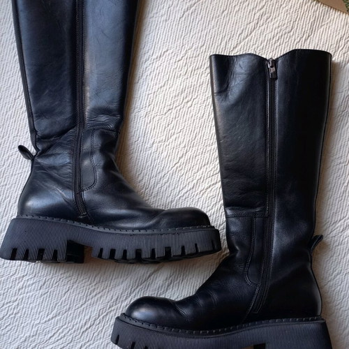Badura boots used, black, genuine leather, size 38