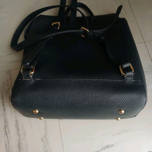 KEM backpack used, black, zipper needs replacement