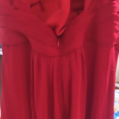 Shein Red Maxi Dress with Lace Size XS New