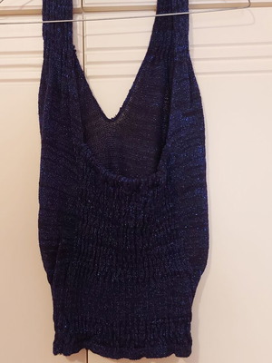 Scandalo women's blouse lurex purple small/medium like new