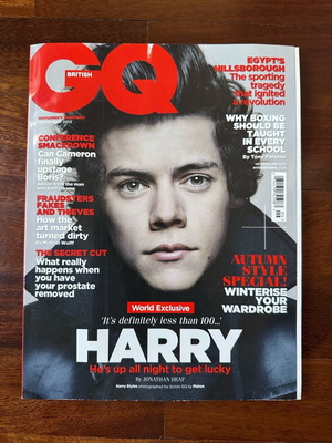 GQ magazine with Harry Styles 2013 like new