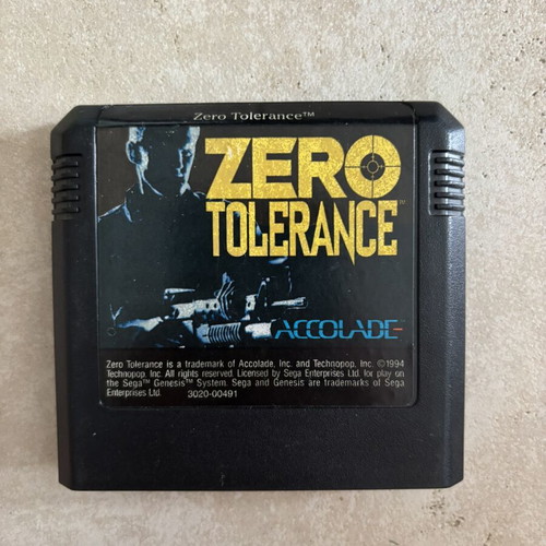 Zero Tolerance Sega Genesis game