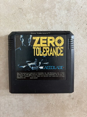 Zero Tolerance Sega Genesis game