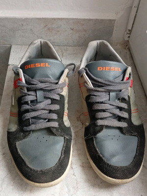Diesel shoes No41 used, casual, white and gray