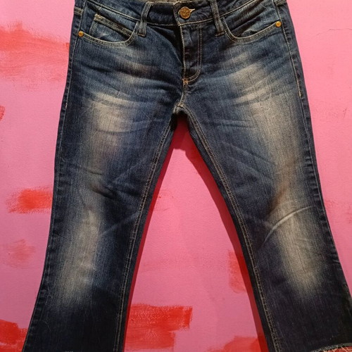 Eva crop low-rise jeans size M like new, blue