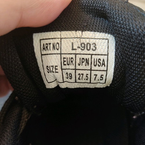 Adidas athletic shoes used, black with pink, size 39