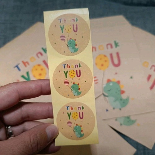 Thank You Paper Envelopes new, pack of 5 with stickers