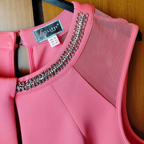 Από 58€ αρχική τιμή αγγελίας, τώρα 45€!!!LIPSY !!! Φόρεμα σομον-ροζ!!!