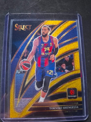 2025-26 Select Euroleague Tornike Shengelia Gold Sparkle SSP Courtside card like new