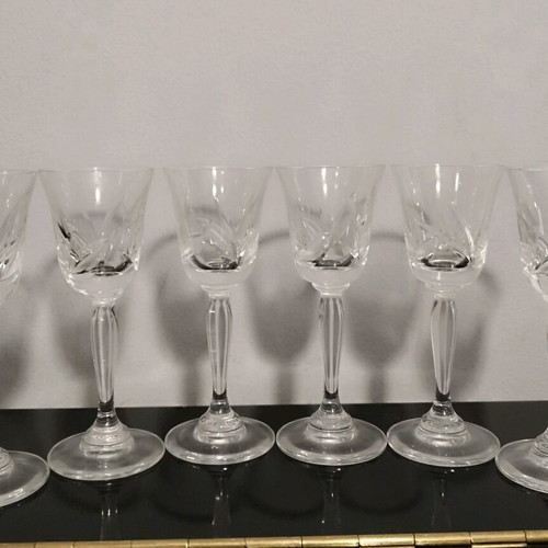Parma Ilios crystal liqueur glasses like new, set of 6