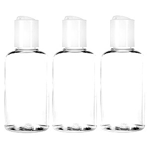 Πλαστικά μπουκαλάκια διαφανή 80ml  (Σετ 56 τεμάχια)