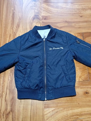 Zara reversible kids jacket dark blue and light blue like new