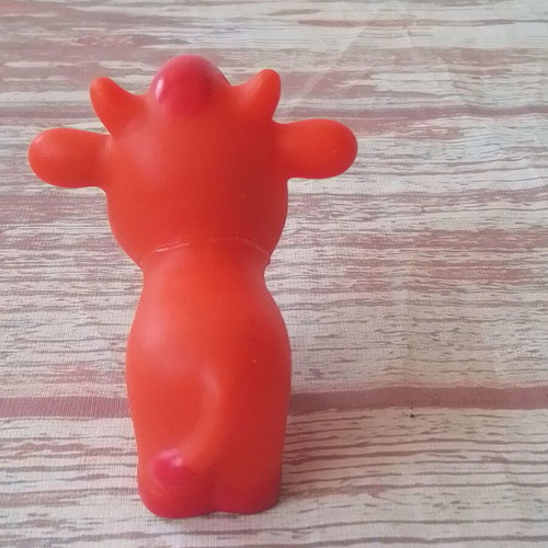 Djeco Farm Animals Cow Squeeze Toy like new