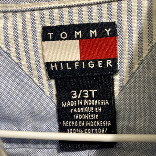 Tommy Hilfiger shirt for 3-year-old boy like new, turquoise long sleeve