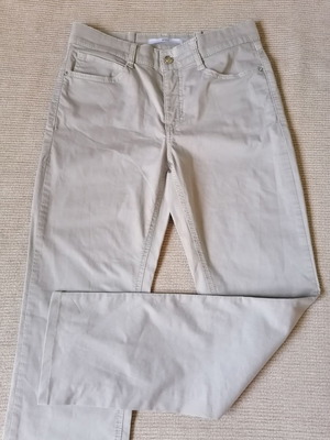 Mac Jeans Angela women's cotton pants size M gray new