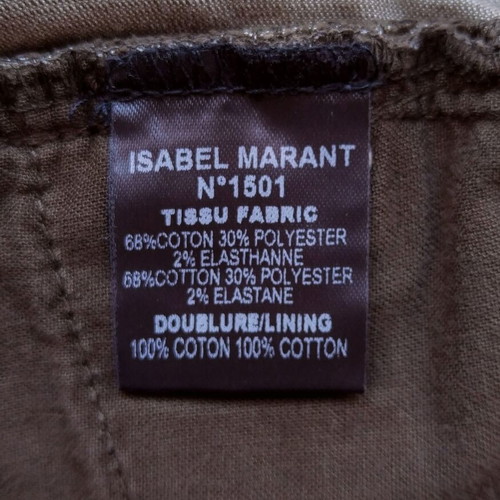 Isabel Marant Etoile Corduroy Mini Skirt New Olive Green Size XS