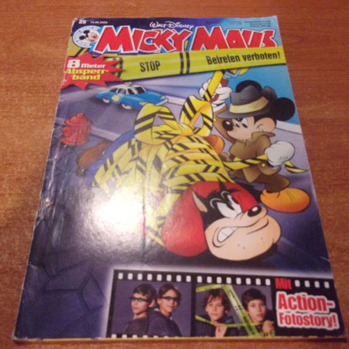 Micky Maus magazine German edition used, issue 15/6/2009