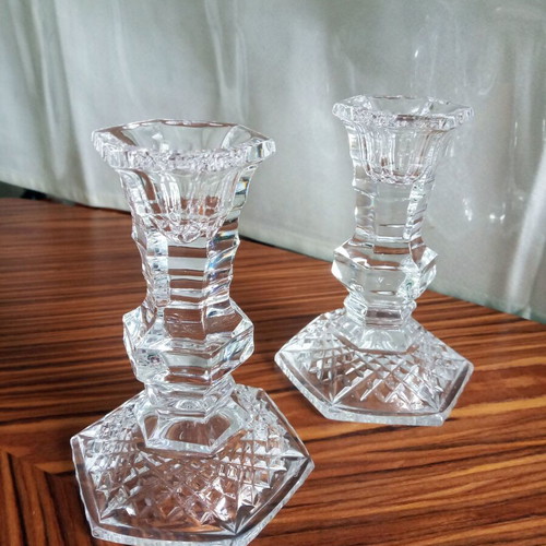 Kilkenny Crystal set of 2 rare ornate porcelain candlesticks new