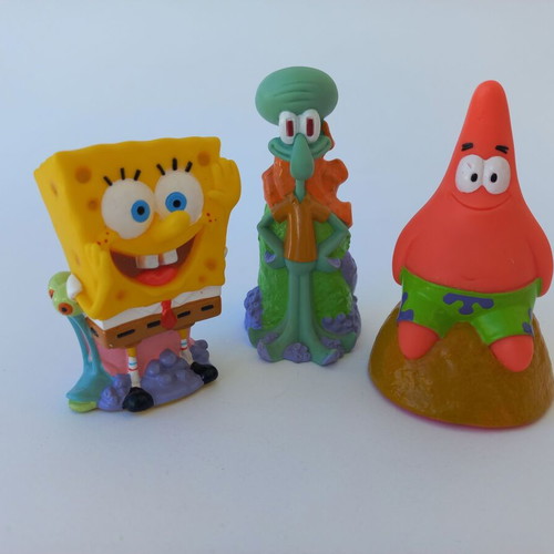 Sponge Bob set of 3 old figures like new