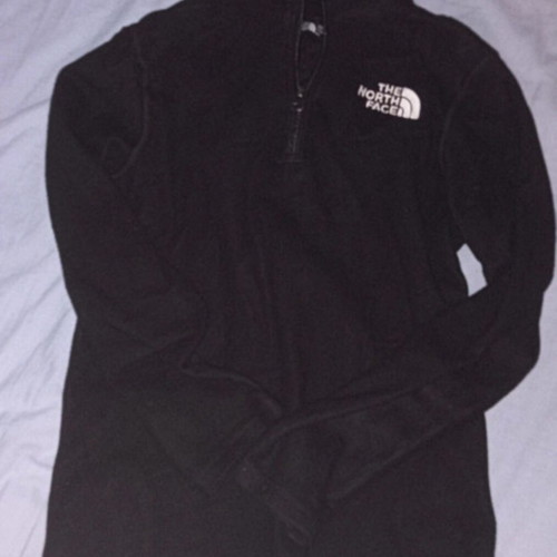 The North Face fleece quarter zip like new, black