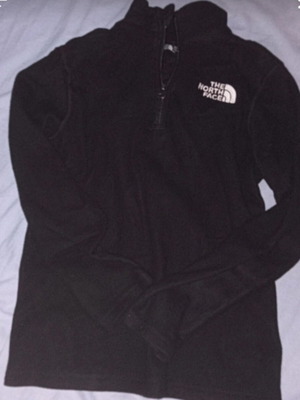 The North Face fleece quarter zip σαν καινούργιο, μαύρο