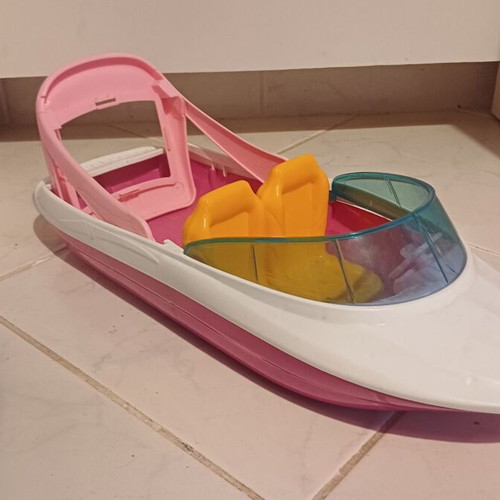 Barbie airplane, car and speedboat toy set