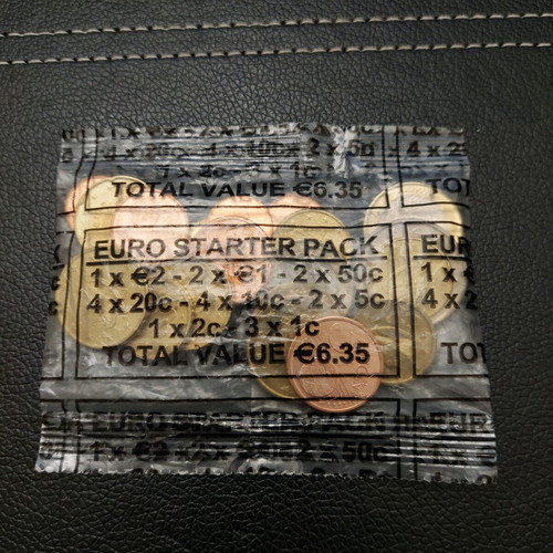 Ireland Official Euro 2002 Coin Starter Kit new