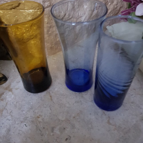 Ouzo glasses various colors new