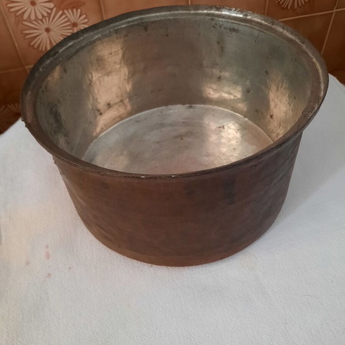 Copper pot vintage, used, old style