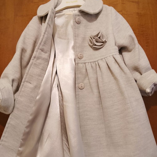 Baby Rose children's coat new, size 2, gray