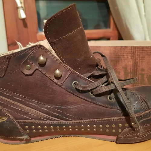 Kowalski Leather Men's Boots with Studs (Made in Spain, Size 43)