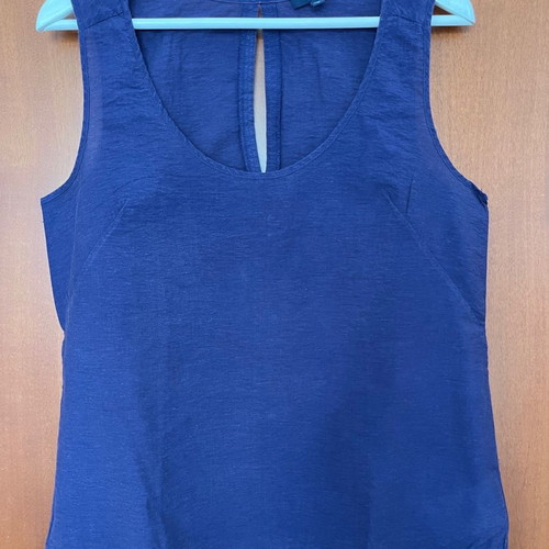 Gap sleeveless top medium blue new