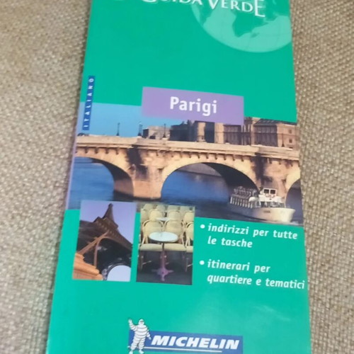 Michelin La Guida Verde Parigi travel guide used, Italian