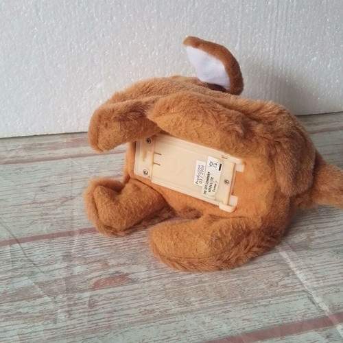 Plush mechanical dog used, non-working, 16x17 cm