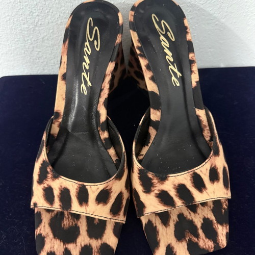 Sante leopard print sandals new, size 36