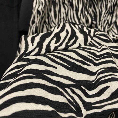 Midi Dress zebra pattern size S new, black and white