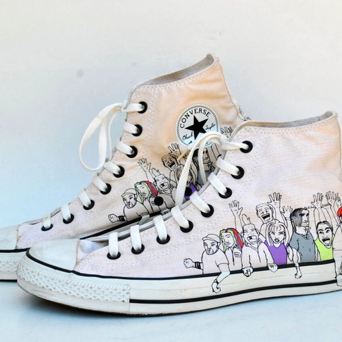 Converse All Star Chuck Taylor Graffiti Long Neck sneakers like new, size 46