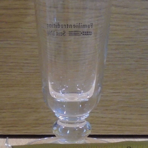 Warsteiner beer set of two promotional 400ml pilsner glasses like new