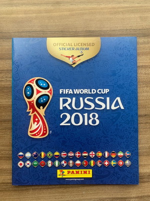 Panini World Cup Russia 2018 Album like new with 6 original stickers