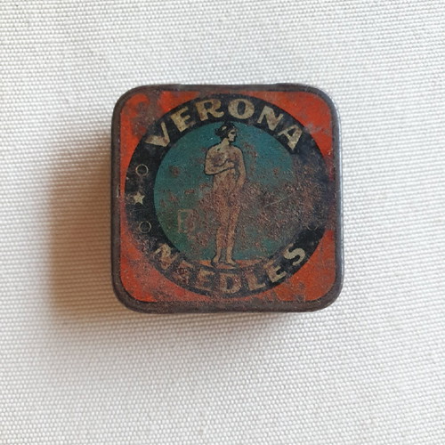 Verona phonograph needle box used