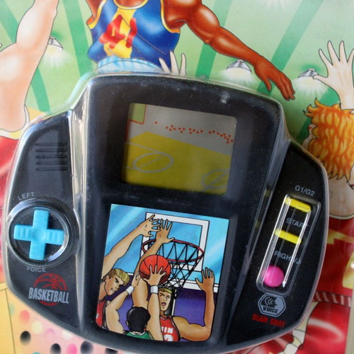 Vintage 90's Basketball Slam Shot LCD electronic game Neda new