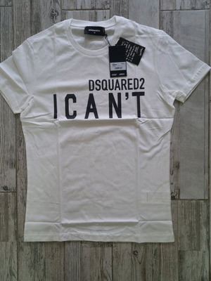 Dsquared2 ican't t-shirt μπλούζα λευκή ανδρική