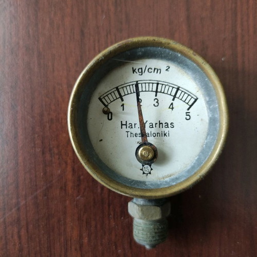 Antique pressure gauge