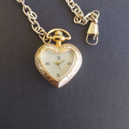 Women's pocket or necklace watch new, functional