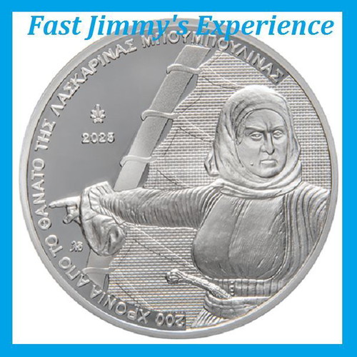 Official Silver Proof Coin 10 Euro Bouboulina 2025 new